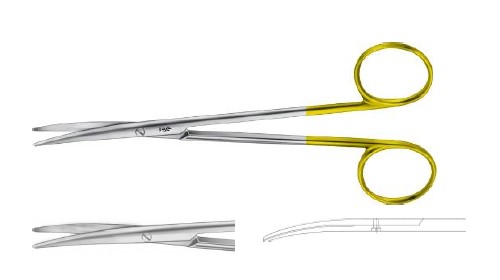 TC БЕБІ-МЕТЦЕНБАУМ НОЖИЦІ ДЕЛ. ВИГНУТІ Т/Т145MM